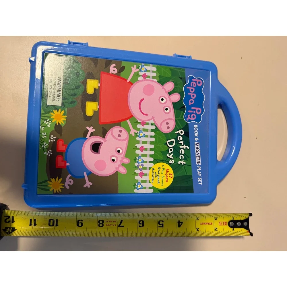 Peppa Pig Perfect Days Book and Magnetic Play Set Blue Carry Case with Magnets